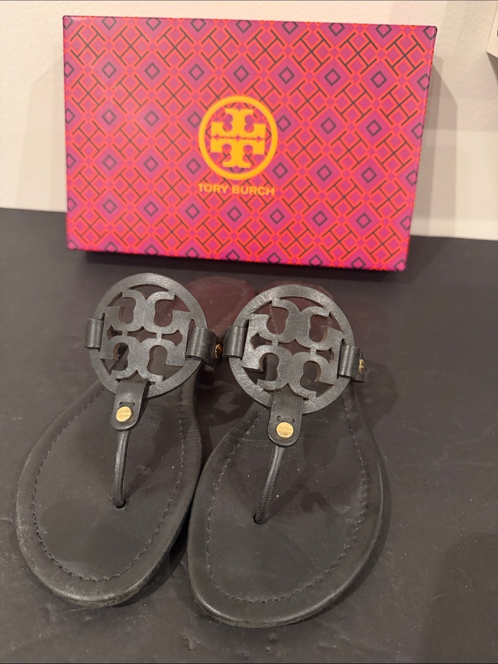 Tory Burch Logo Sandals